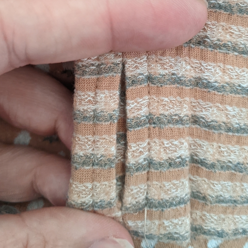 Easel Stripe and Floral Long Sleeve Shirt - Picture 9 of 9